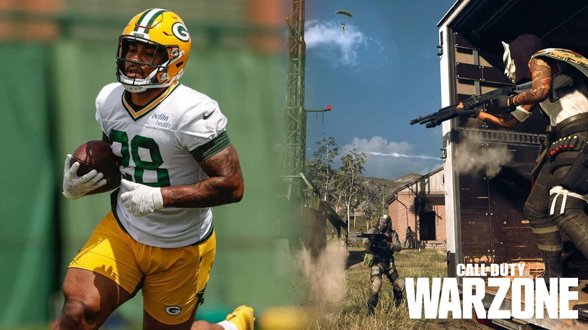 aj dillon nfl warzone player setup