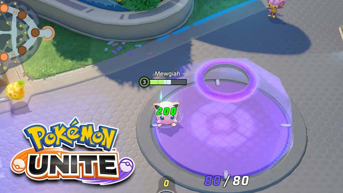 Pokemon Unite goal zone healing