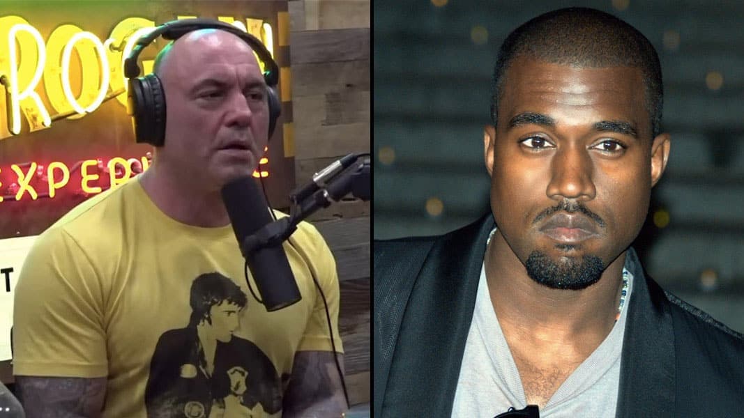 Joe Rogan and Kanye West side-by-side