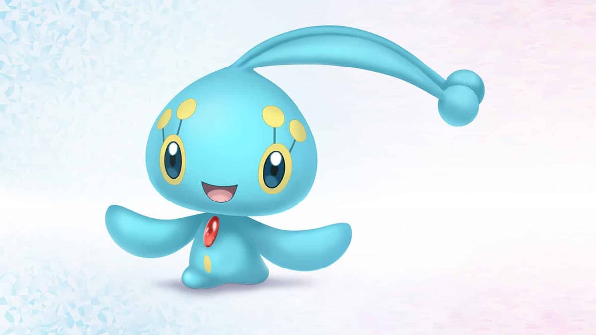 Artwork of Manaphy in Pokemon Brilliant Diamond & Shining Pearl