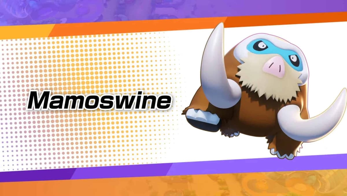 Pokemon Unite Mamoswine trailer art