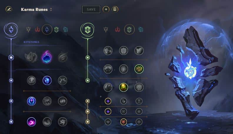 Karma LoL runes Season 11 guide