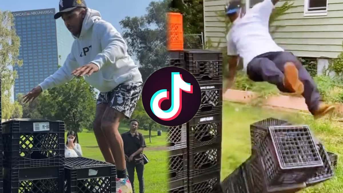 TikTok milk crate challenge ends in injuries