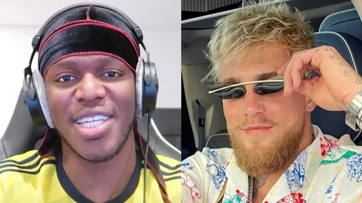 KSI next to Jake Paul