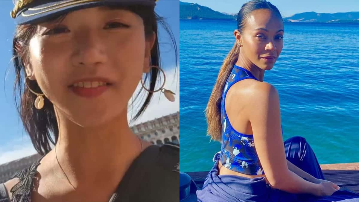 Jinny and zoe saldana in Italy