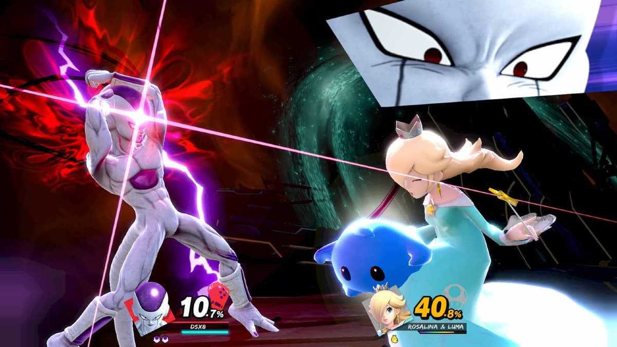 Frieza vs Rosalina in DBZ Smash Ultimate mod