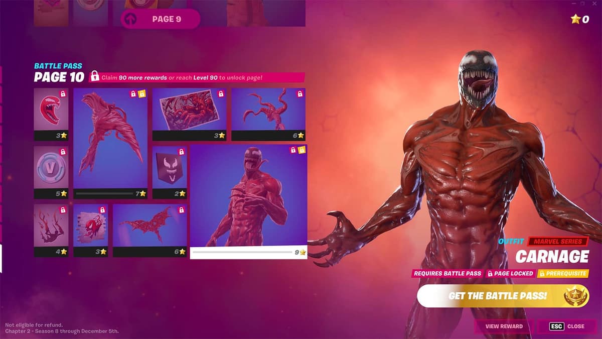 Fortnite Carnage skin