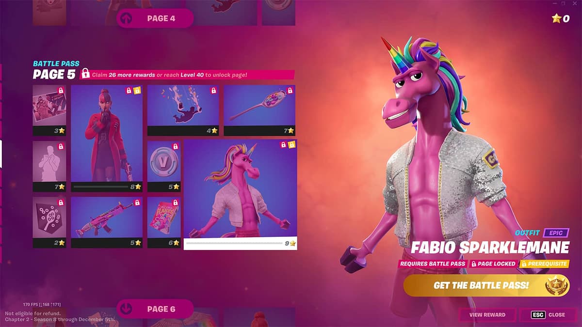 Fabio Sparklemane Fortnite skin