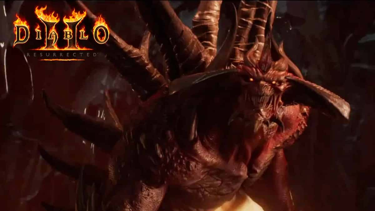 Diablo 2 Resurrected cinematic trailer with diablo