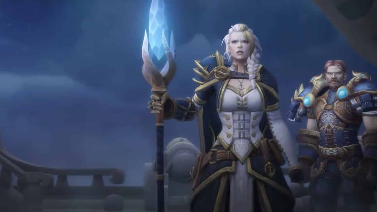 World of Warcraft Jaina Proudmoore on a ship