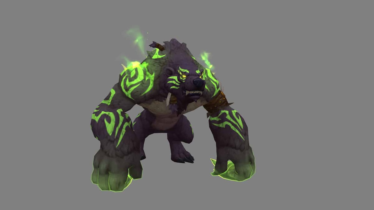 WoW Shadowlands Mage Tower werebear druid skin