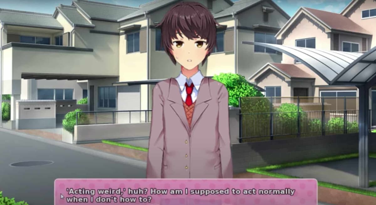 Doki Doki Literature Club rain clouds mod