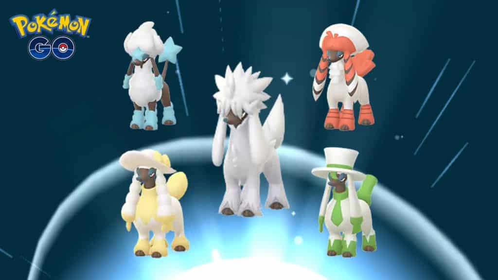 Pokemon Go Furfrou forms