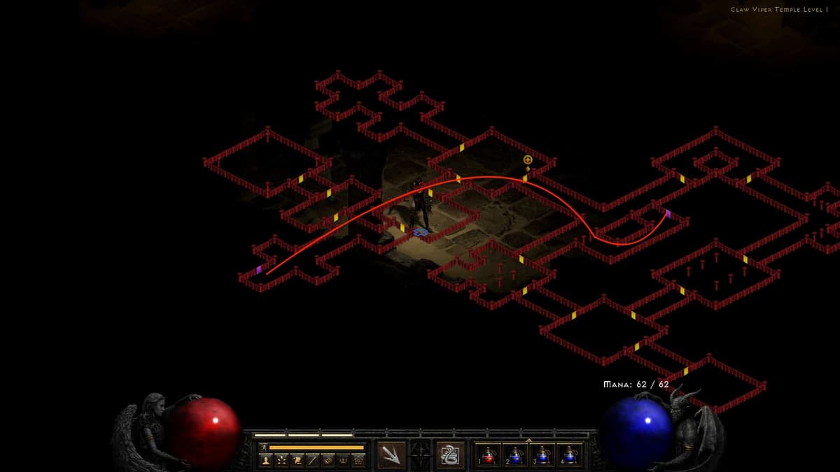 Diablo 2 Resurrected claw viper temple viper amulet location