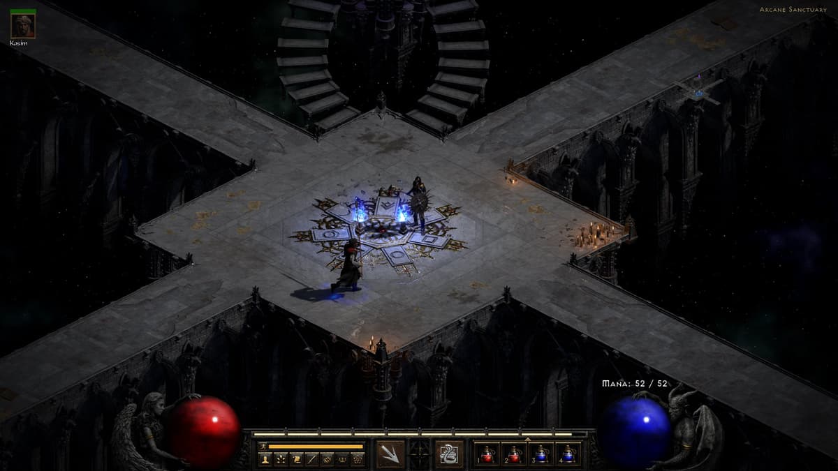 Diablo 2 Resurrected arcane sanctuary