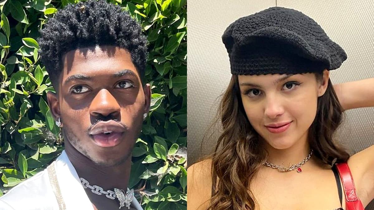 Lil Nas X next to Olivia Rodrigo