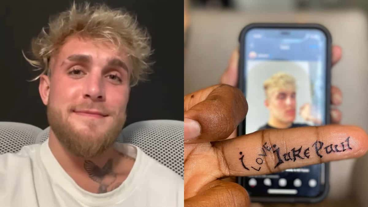 Tyron Woodley Jake Paul tattoo