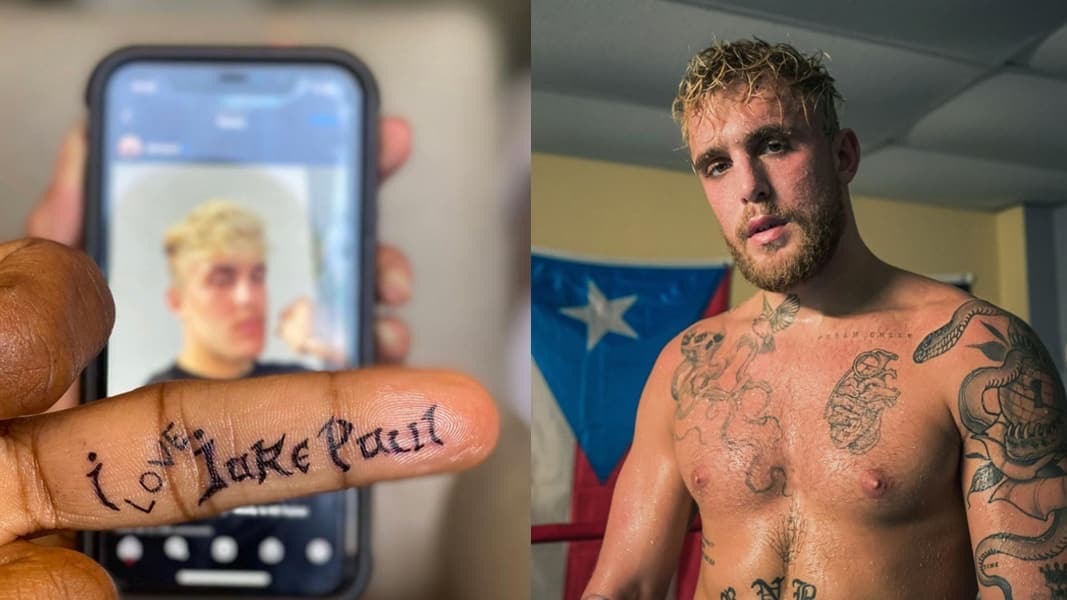 Tyron Woodley Jake Paul YouTube Boxing Rematch Tattoo