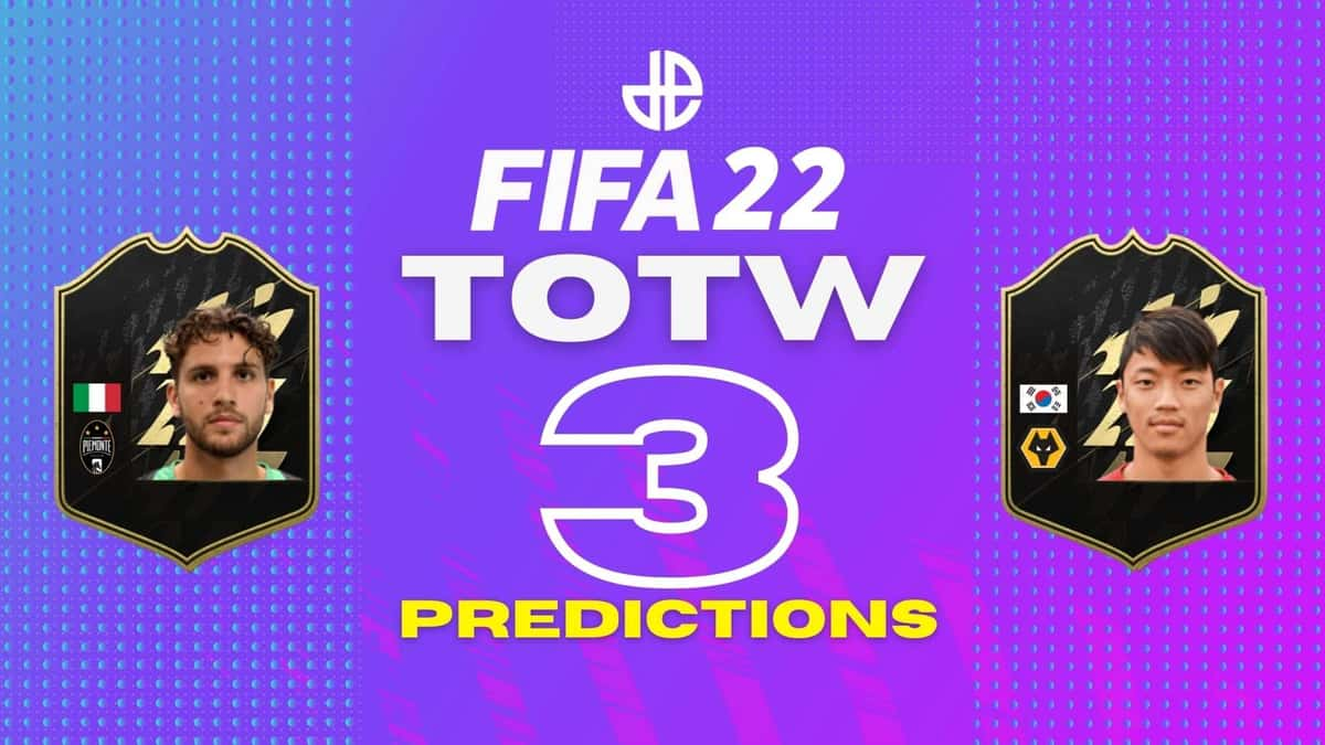 FIFA 22 TOTW cards for Team of the Week 3