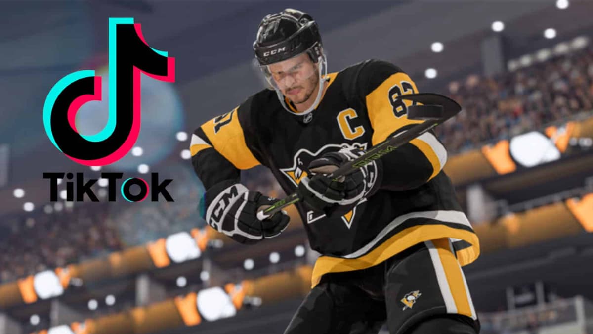 Crosby NHL 22 goal in viral tiktok