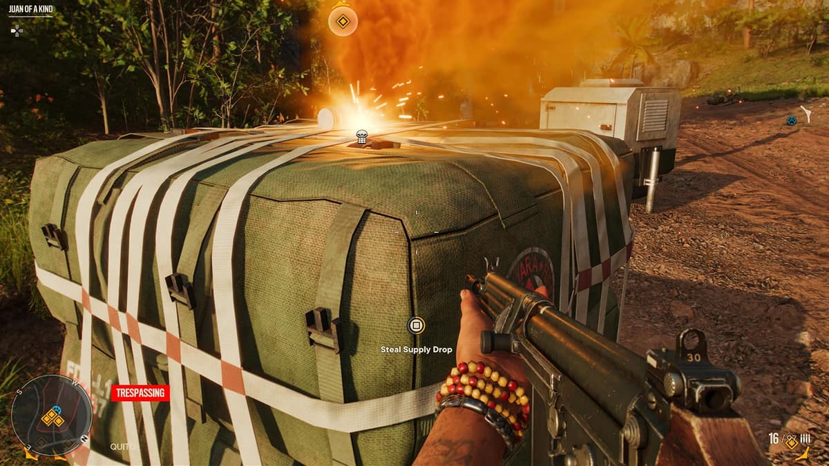 A Supply Drop containing Gun Powder in Far Cry 6 