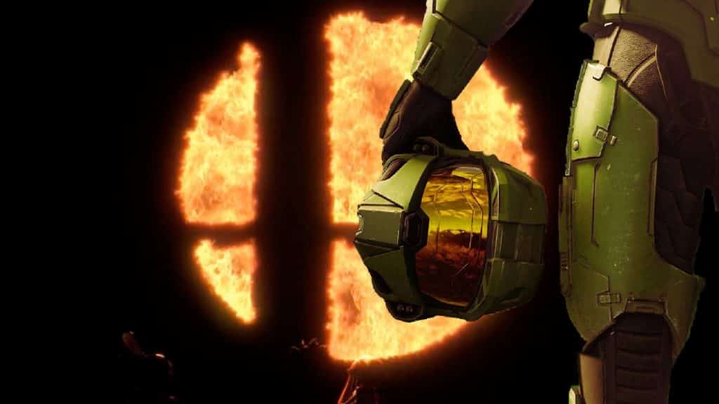 Master Chief in Smash Bros as DLC