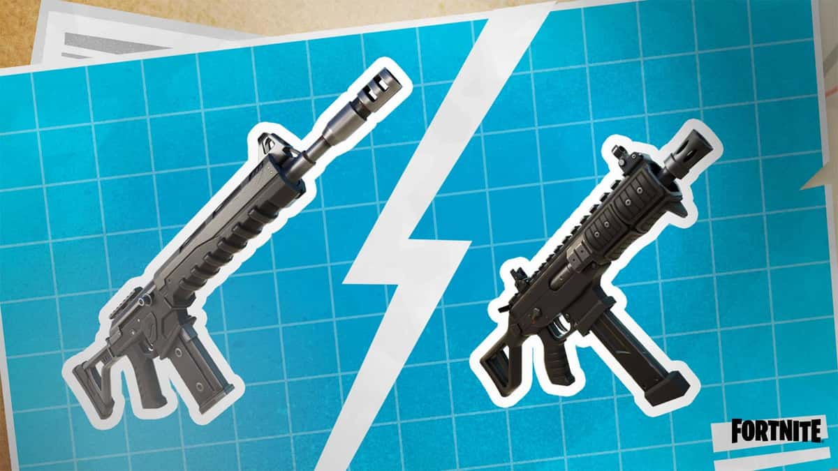 The Combat AR and Combat SMG weapons in Fortnite