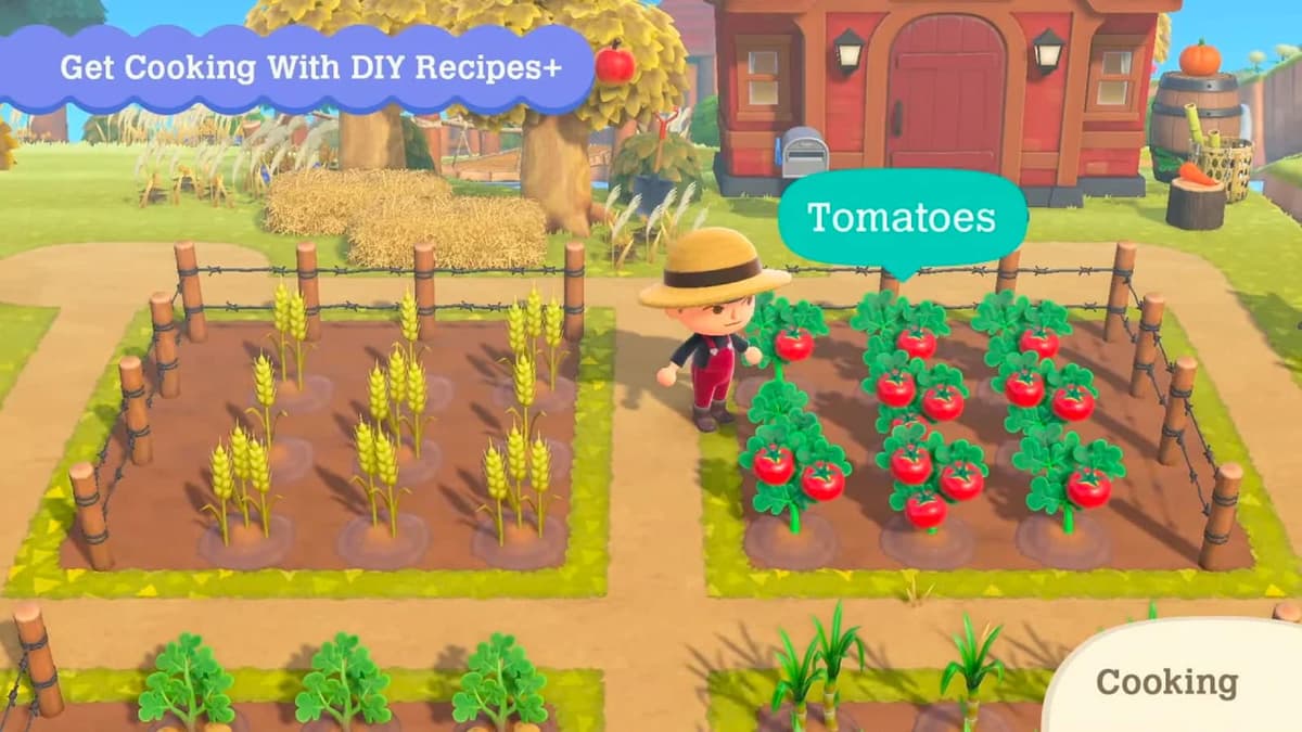 harvesting in animal crossing new horizons