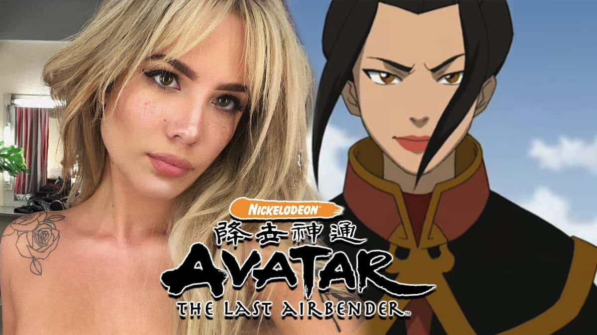 Pop star Halsey next to Avatar the Last Airbender