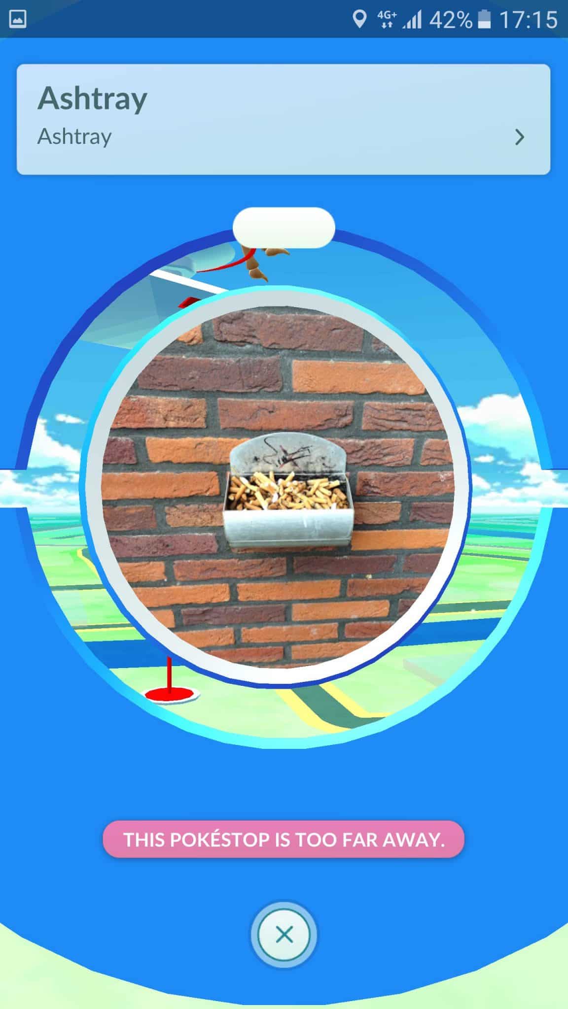 ashtray pokestop