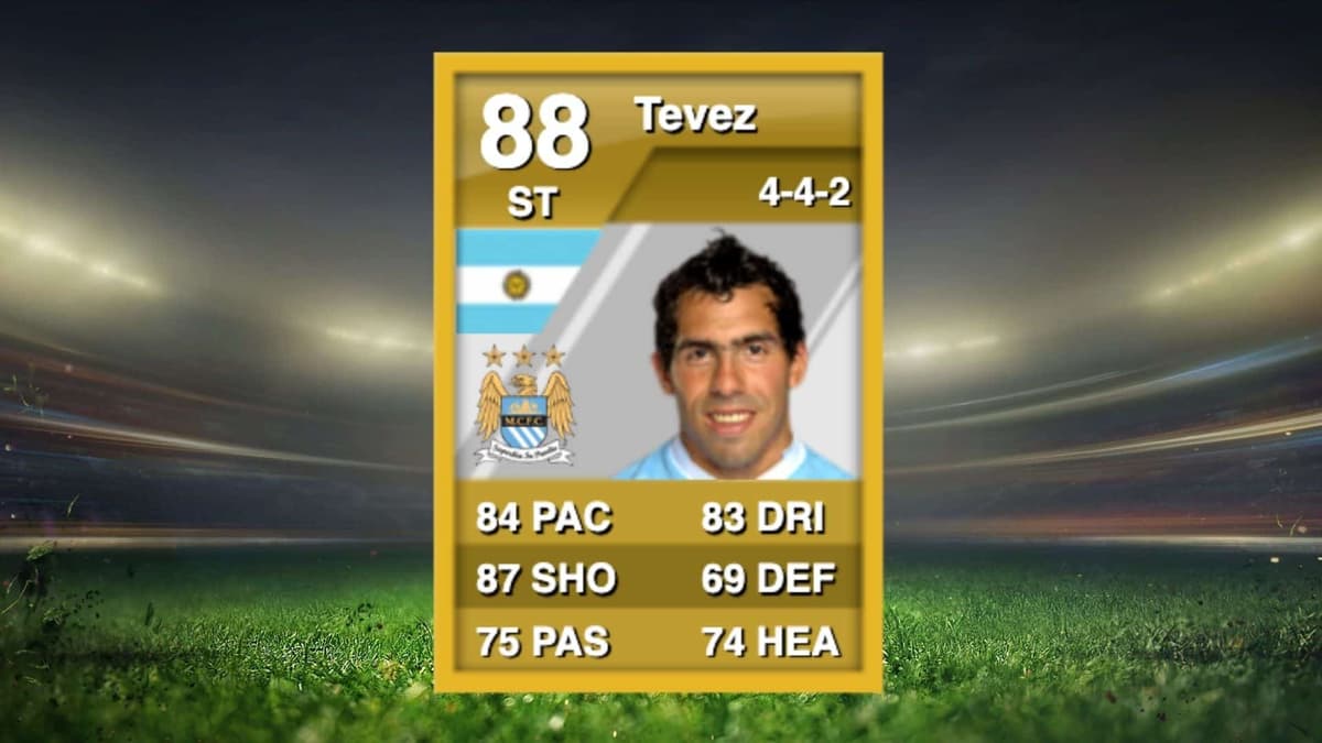 tevez card