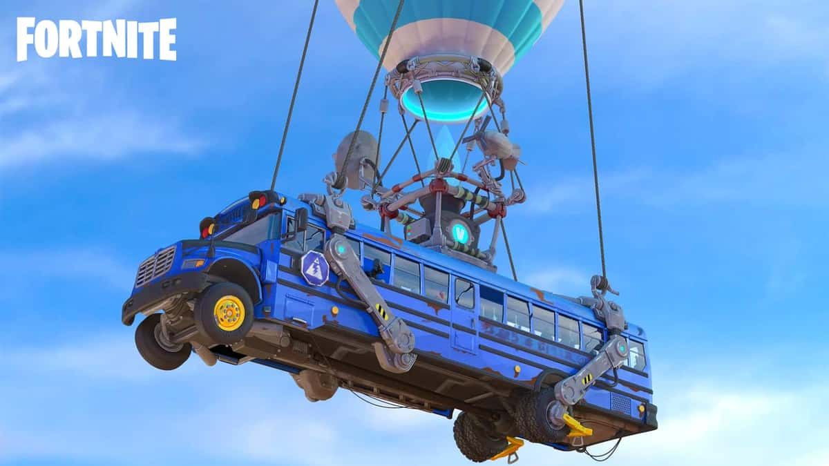 The Battle Bus in Fortnite