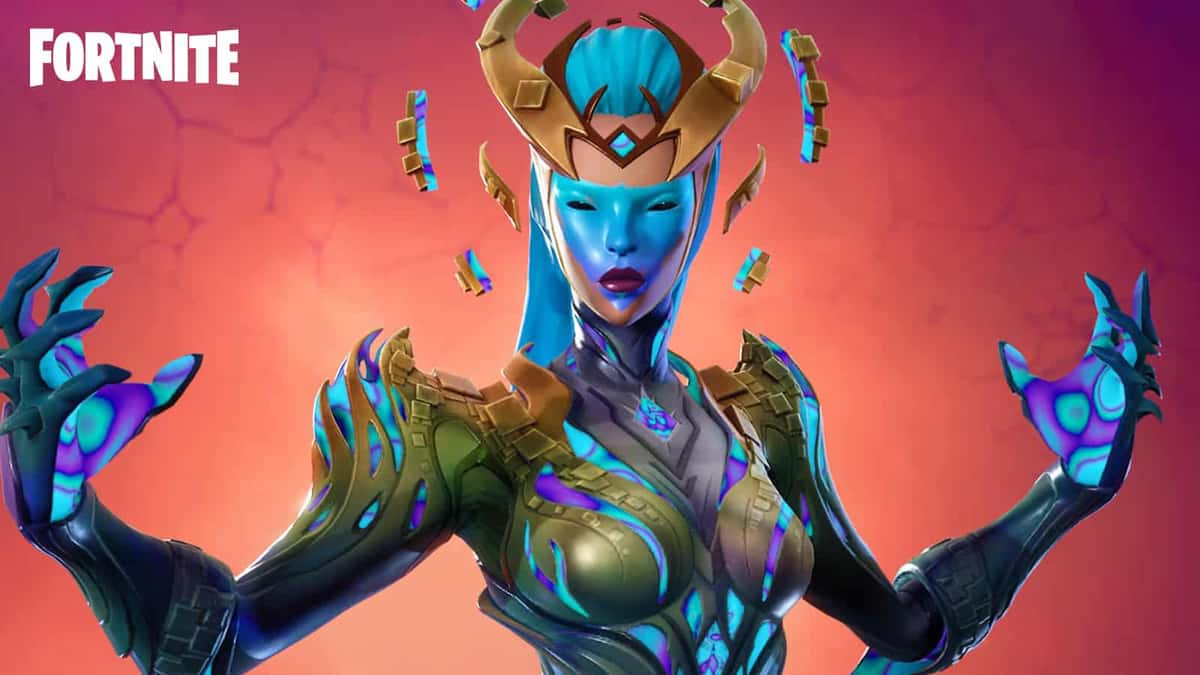 The Cube Queen skin in Fortnite