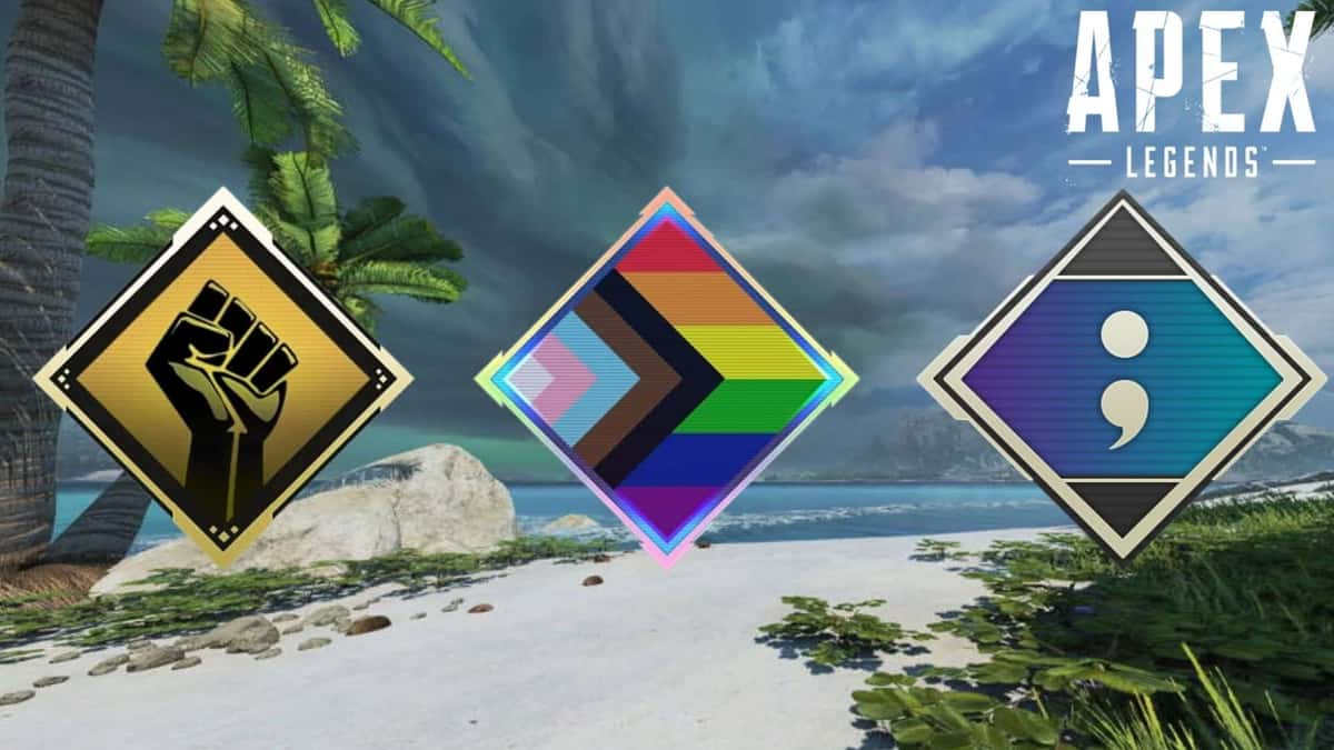 Apex Legends BLM, Pride and Suicide Awareness cosmetic badges