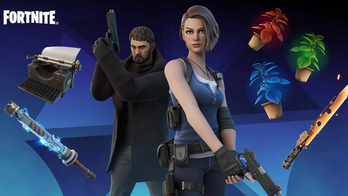 Jill Valentine and Chris Redfield Fortnite skins