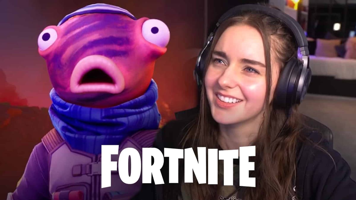 Loserfruit laughs at Fortnite character.