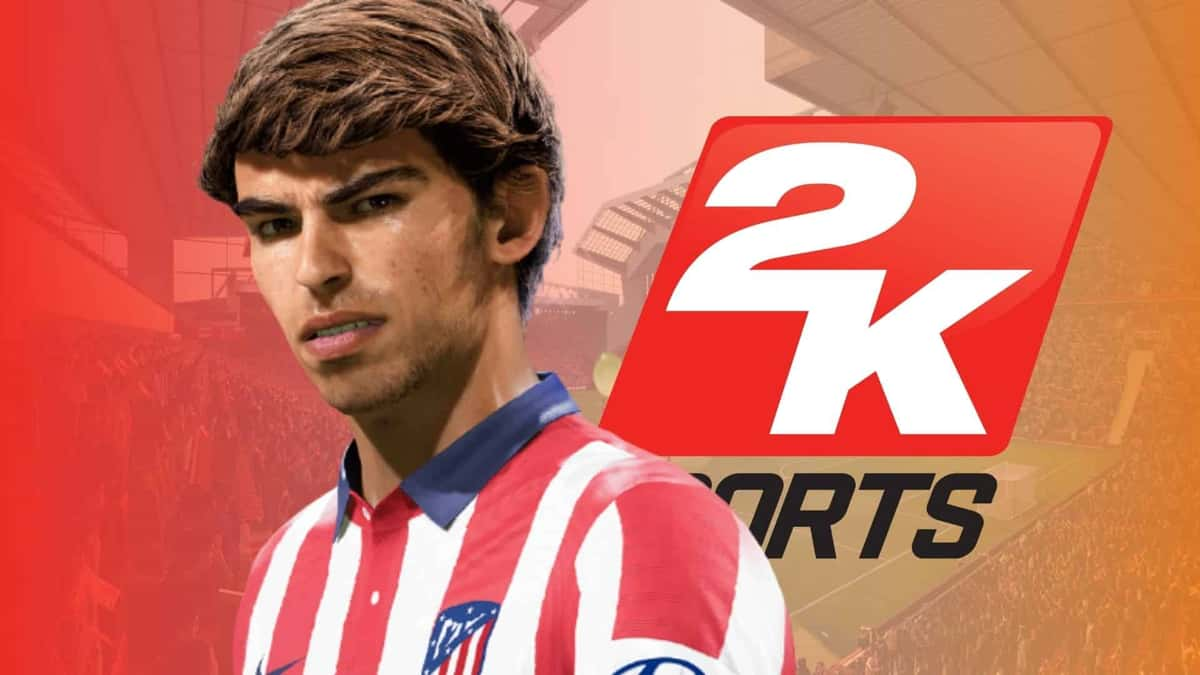 atletico madrid's joao felix with 2k sports logo