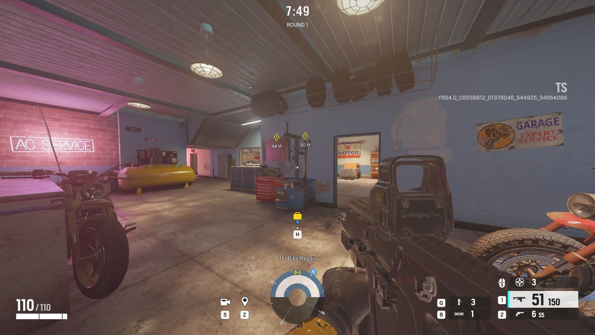 Rainbow Six Outback rework Bike Repair room