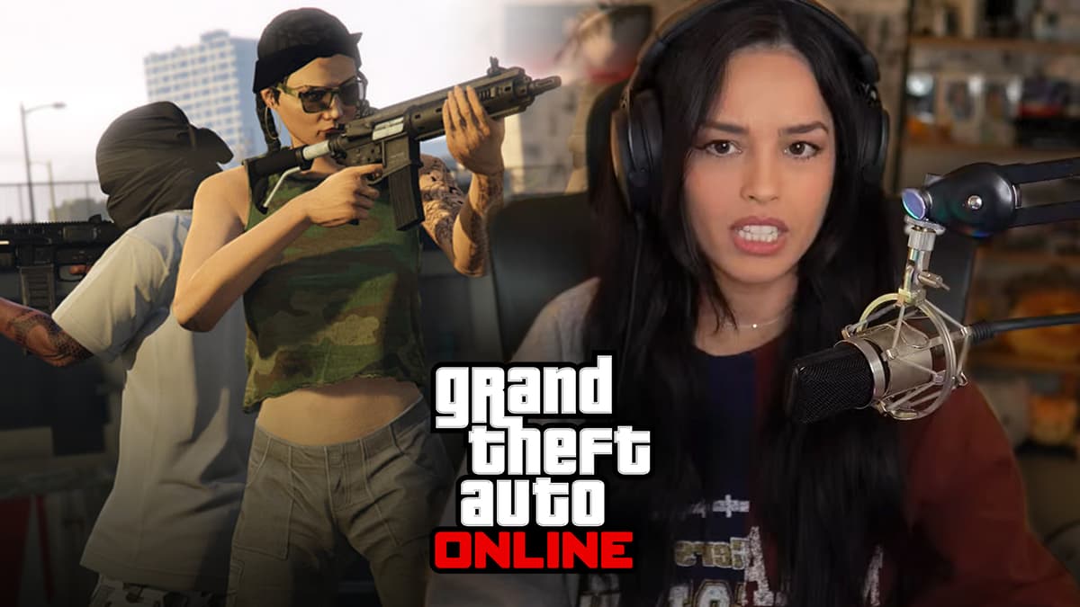 Valkyrae playing GTA RP on YouTube.