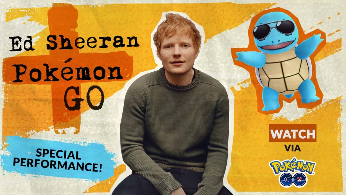 Ed Sheeran Pokemon Go collaboration