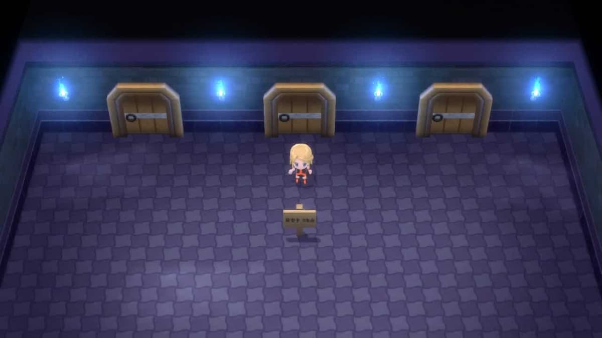 Pokemon Brilliant Diamond & Shining Pearl Hearthome City Gym puzzle screenshot