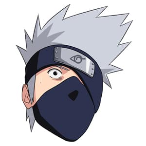 A Kakashi emoticon in Fortnite