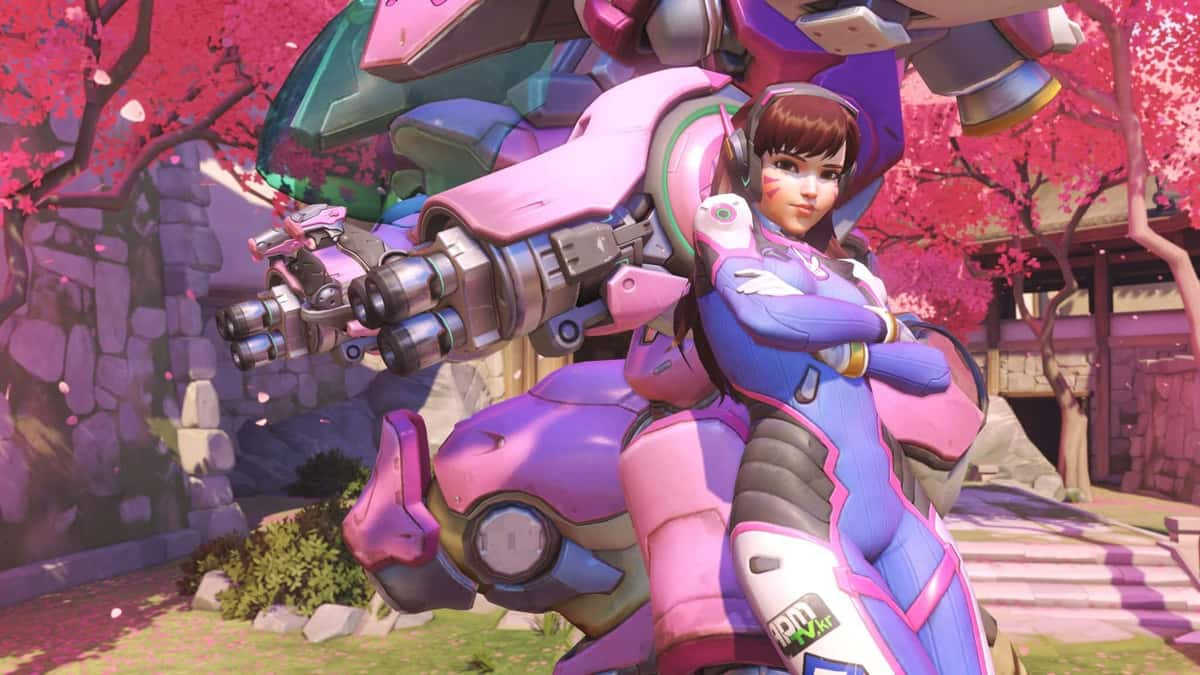 overwatch d.va with MEKA on hanamura