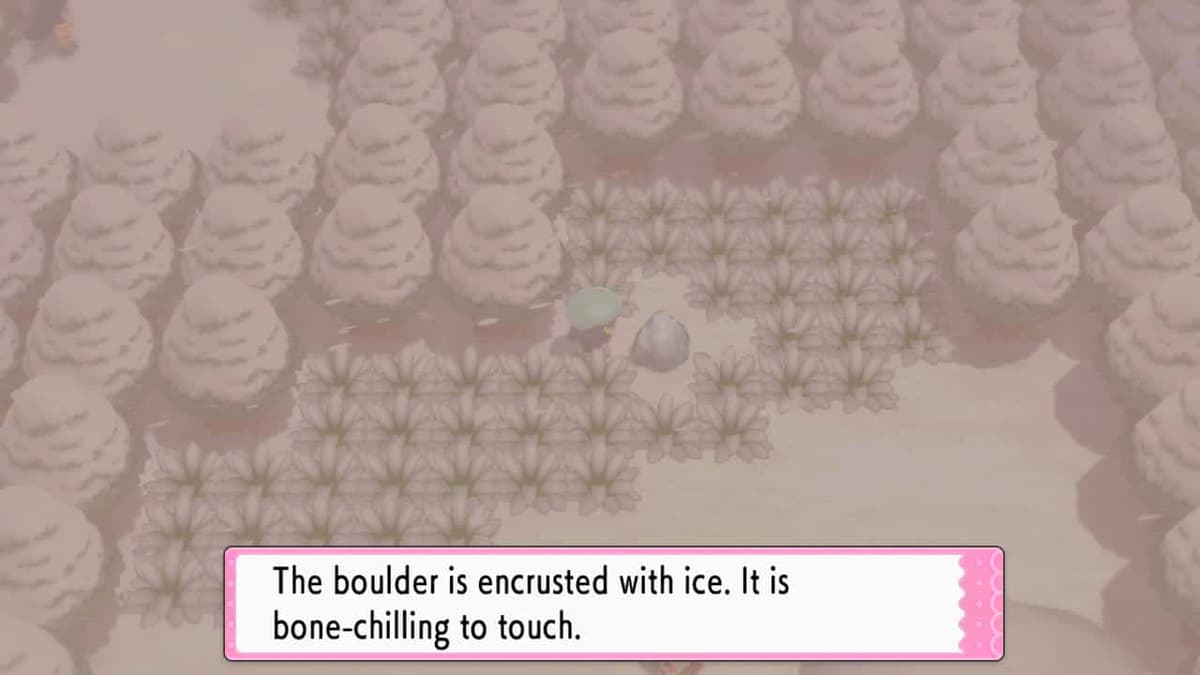 glaceon icy rock in pokemon bdsp