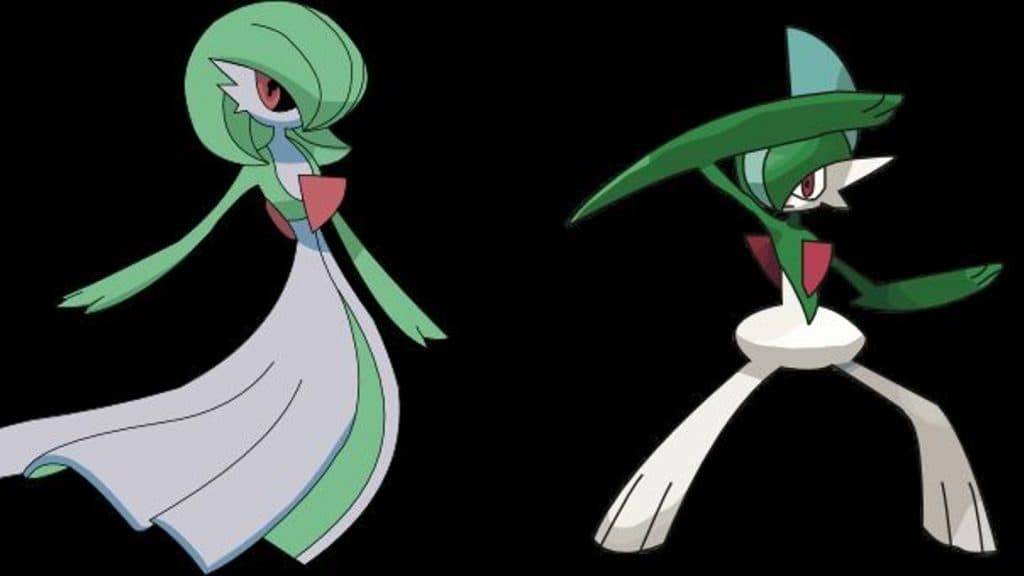 Gardevoir and Gallade in Brilliant Diamond