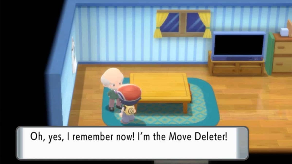 The Move Deleter forgetting moves in Pokemon Brilliant Diamond and Shining Pearl