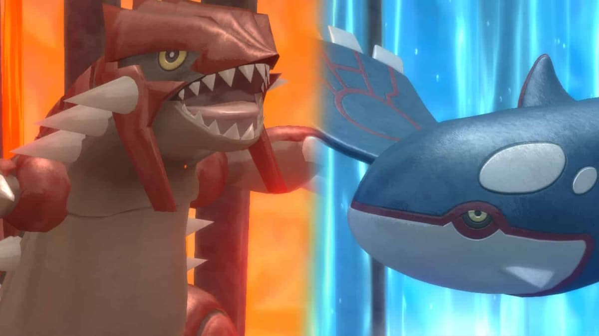 Pokemon Brilliant Diamond & Shining Pearl Groudon & Kygore battle cinematic