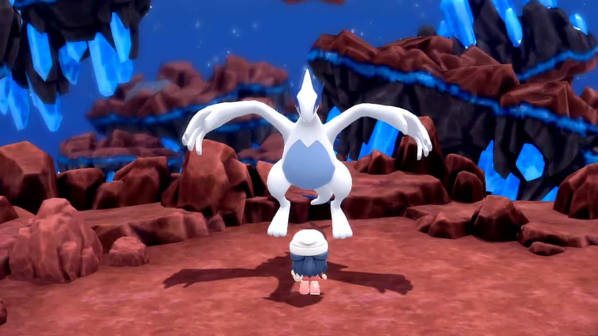 Pokemon Brilliant Diamond & Shining Pearl Lugia battle spawn