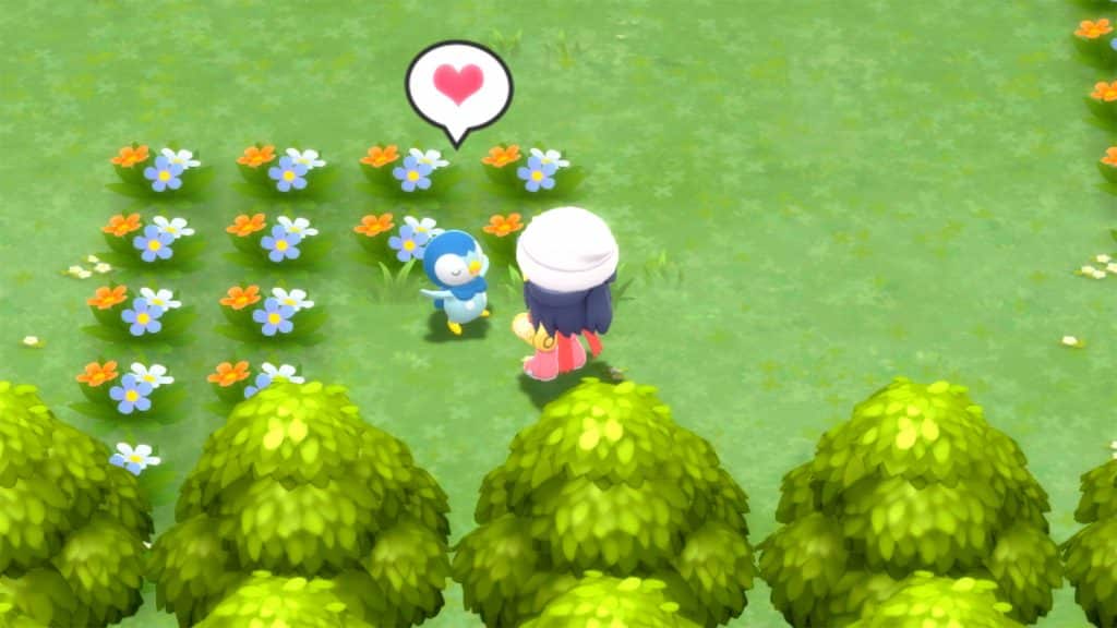 A Piplup with high friendship level