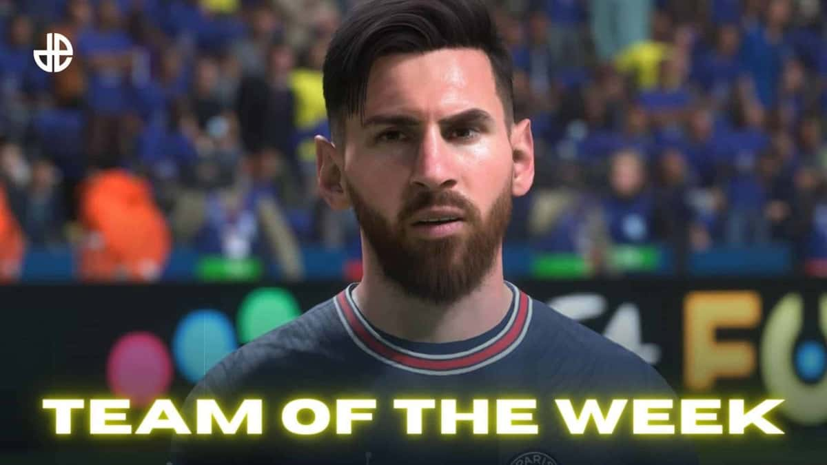 Lionel Messi in FIFA 22 TOTW 10.